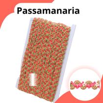 Passamanaria Coral - Fita Galão - Rolo C/20 Metros - 49 Nybc Passamanaria Coral - Fita Galão - Rolo C/20 Metros - 49 Nybc