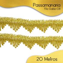 Passamanaria Dourada - Fita Galão - Rolo C/20 Metros - 08 Nybc Passamanaria Dourada - Fita Galão - Rolo C/20 Metros - 08 Nybc
