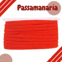 Passamanaria - Fita Galão - Rolo C/ 20 Metros Vermelho - Nº: 145 - 91 - Nybc