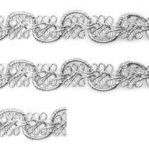 Passamanaria Metalizada 1.3cm Prata com 15 metros - RO.152396