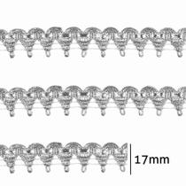 Passamanaria Metalizada Luli 17mm 8139 Peca com 10 Metros