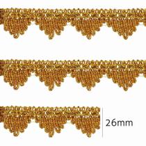 Passamanaria Metalizada Luli 26mm 8446 Peca com 10 Metros Passamanaria Metalizada Luli 26mm 8446 Peca com 10 Metros