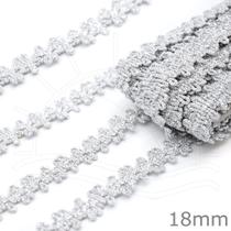 Passamanaria Prata 7851/P São José 18mm - 10 Metros Passamanaria Prata 7851/P São José 18mm - 10 Metros