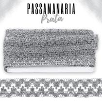 Passamanaria Prata - Fita Galão - Rolo C/20 Metros - 33 Nybc Passamanaria Prata - Fita Galão - Rolo C/20 Metros - 33 Nybc