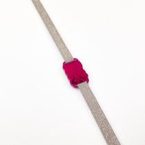 Passante em Acrílico 2024 Espelhado Rosa Pink Passador 5 unidades