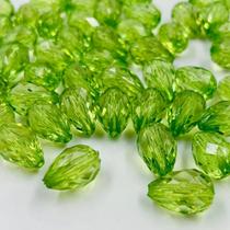 Passante Gota Abs Verde Transparente 18x12mm 100pçs 130g