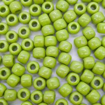 Passante Miçanga Tererê Plástico Verde 10mm 100pçs 80g Passante Miçanga Tererê Plástico Verde 10mm 100pçs 80g