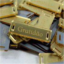Passante Retangular Para Cartonagem Acrílico Gratidão Cassmar 5un