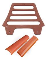 Passarinheira Telha Colonial Plan Kit 50 Pvc Marrom Tapa Vão Passarinheira Telha Colonial Plan Kit 50 Pvc Marrom Tapa Vão