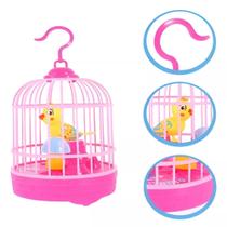 Passarinho Cantor Brinquedo Interativo Para Decoração Gaiola De Pássaro Presente De Natal