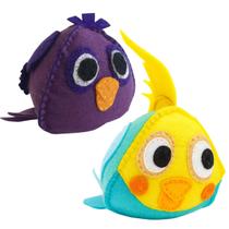 Passarinho de Feltro Recheado com Catnip Brinquedo Relaxante para Gatos - Animal Flower Passarinho de Feltro Recheado com Catnip Brinquedo Relaxante para Gatos - Animal Flower