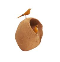 Pássaro Esculpido Em Madeira Com Casinha Joao De Barro