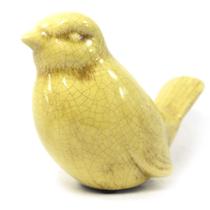 Pássaro Tataqui Grande Decorativo Em Cerâmica Amarelo - IP0250 - REGINEZ