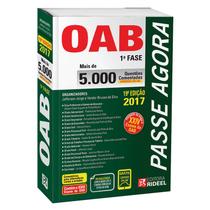 Passe Agora - 5.000 Questões Comentadas da OAB - 1ª Fase - 19ª Ed. 2017 - RIDEEL