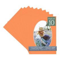 Passepartout CountryArtHouse 5x7 Laranja Ovalado - Kit com 10 Passepartout CountryArtHouse 5x7 Laranja Ovalado - Kit com 10