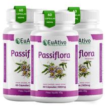 Passiflora 03 unidades 500mg 60 Cápsulas EUATIVO