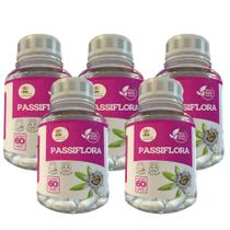 Passiflora - 60 Caps 500mg Kit Com - 5 Potes