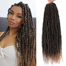 Passion Twist Crochet Hair BEFUNNY 18 cm, 6 pacotes para mulheres