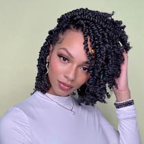 Passion Twist Crochet Hair LOSMOEER, 8 pacotes de 20 cm, preto natural Passion Twist Crochet Hair LOSMOEER, 8 pacotes de 20 cm, preto natural