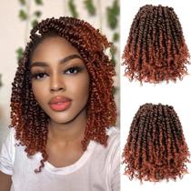 Passion Twist Crochet Hair Umylar 25 cm, 8 pacotes para mulheres negras Passion Twist Crochet Hair Umylar 25 cm, 8 pacotes para mulheres negras