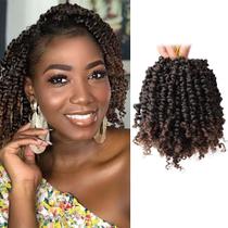Passion Twist Crochet Hair VIOLET de 6 polegadas para mulheres negras x9