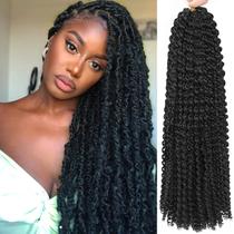 Passion Twist Hair Alrence 18 cm, 8 pacotes de crochê Water Wave Passion Twist Hair Alrence 18 cm, 8 pacotes de crochê Water Wave