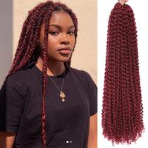 Passion Twist Hair Alrence Burgundy Red 60 cm, 8 pacotes