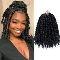 Passion Twist Hair LOSMOEER, pré-torcido, 10 polegadas, pacotes com 8 Passion Twist Hair LOSMOEER, pré-torcido, 10 polegadas, pacotes com 8
