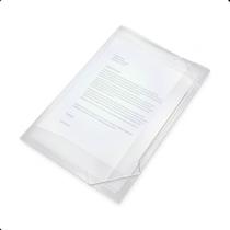 Pasta A4 Classificadora Fina Cristal Transparente com Elástico Organizador de Documentos Arquivos Pasta A4 Classificadora Fina Cristal Transparente com Elástico Organizador de Documentos Arquivos