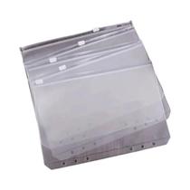 Pasta A5 Com Zíper, 5 Peças, Envelope Transparente Para Caderno Econômico De 6 Furos