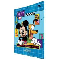 Pasta Aba Com Elástico Escolar Decorada Mickey