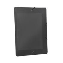 Pasta Aba Elástica Lisa Oficio Sem Lombo Fumê 400x332x232mm Pasta Aba Elástica Lisa Oficio Sem Lombo Fumê 400x332x232mm