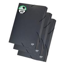 Pasta Aba Elastica Oficio 40mm Linha Black Com 3und ACP Pasta Aba Elastica Oficio 40mm Linha Black Com 3und ACP