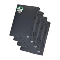 Pasta Aba Elastica Oficio 40mm Linha Black Com 4und ACP Pasta Aba Elastica Oficio 40mm Linha Black Com 4und ACP