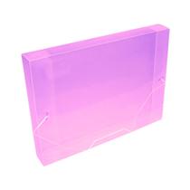 Pasta Aba Elastica Oficio 40mm Rosa Pacote Com 10Und ACP