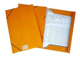 Pasta Aba Elastica Oficio Laranja-Top Pct C/30 24H