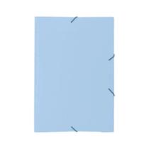 Pasta Aba Elástica Ofício Plástica Fosca azul Pastel com 10 Pasta Aba Elástica Ofício Plástica Fosca azul Pastel com 10