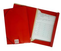 Pasta Aba Elastica Oficio Vermelho-Amo Pct C/30 24H