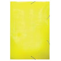 Pasta Aba Elastica Papel Oficio Amarela