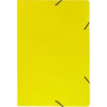 Pasta ABA Elástica Papel Ofício Amarela Pacote com 20