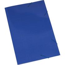 Pasta ABA Elastica Papel Oficio Azul - Polycart