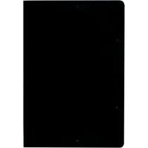 Pasta ABA Elástica Papel Ofício Preta 250G Pacote com 20