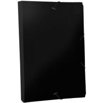 Pasta ABA Elastica Plastica Oficio 20MM Preta PCT.C/10