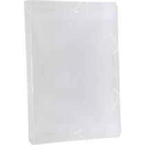 Pasta Aba Elastica Plastica Oficio 30 Mm Cristal