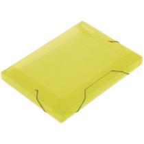 Pasta ABA Elástica Plástica Ofício 30MM Amarela SOFT - Pacote com 10
