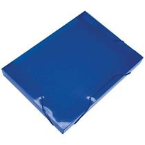Pasta Aba Elastica Plastica Oficio 40Mm Azul Soft