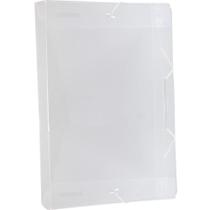 Pasta ABA Elástica Plástica Ofício 40MM Cristal - Pacote com 10 Unidades 1