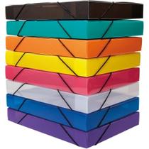 Pasta ABA Elástica Plástica Ofício 40MM Topline Sortida - Pacote com 10 Unidades Pasta ABA Elástica Plástica Ofício 40MM Topline Sortida - Pacote com 10 Unidades