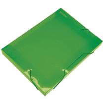 Pasta ABA Elastica Plastica Oficio 40MM Verde SOFT - Polibras