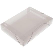 Pasta ABA Elástica Plástica Ofício 55MM Cristal SOFT - Pacote com 10